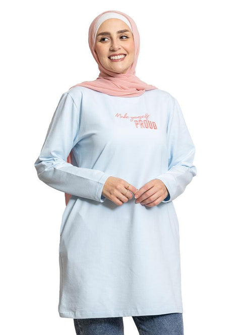 Baby Blue Basic Tunic - Proud - Khotwh